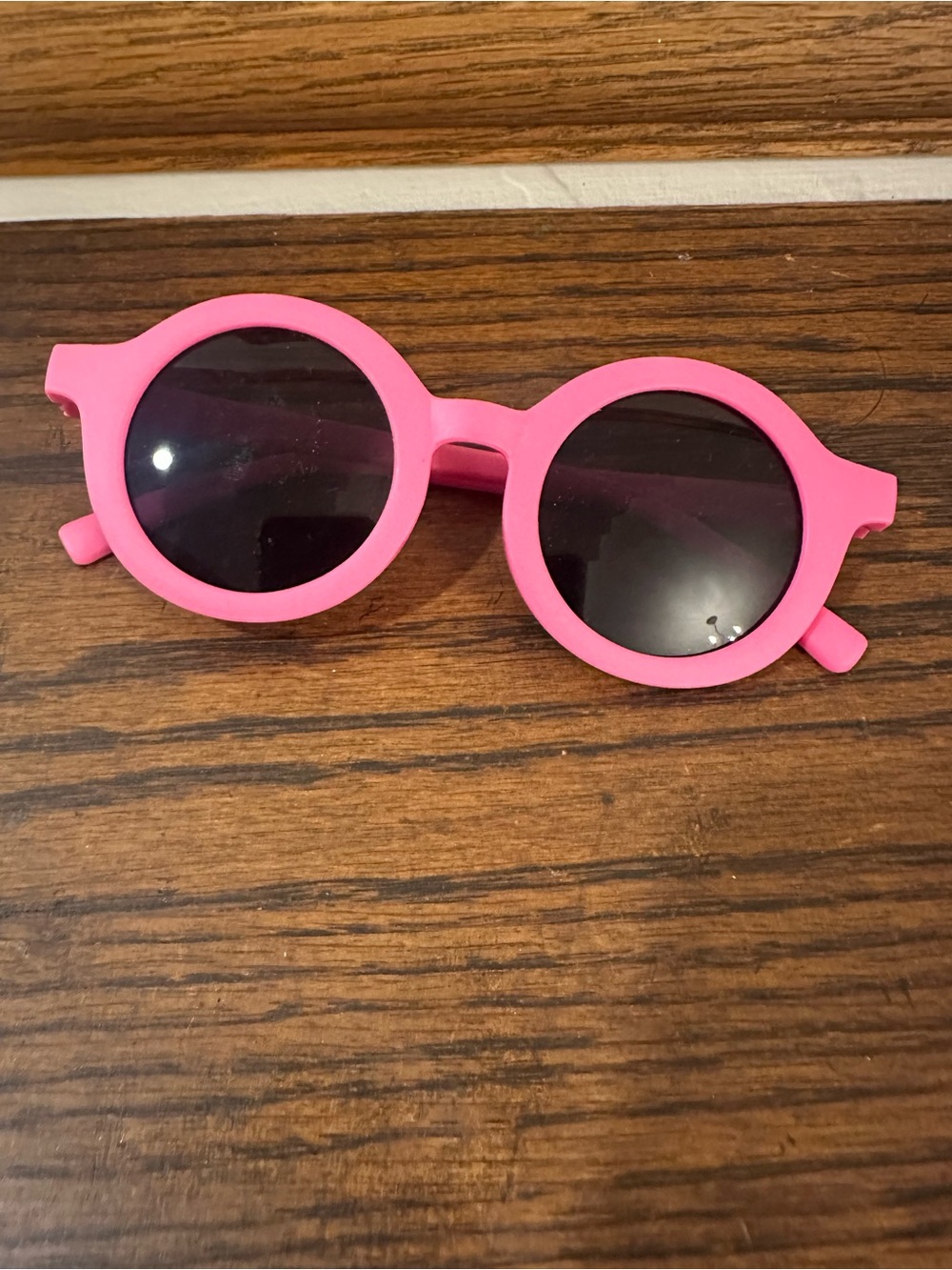 Kids Pink Round Sunglasses - Stylish UV Play Glasses